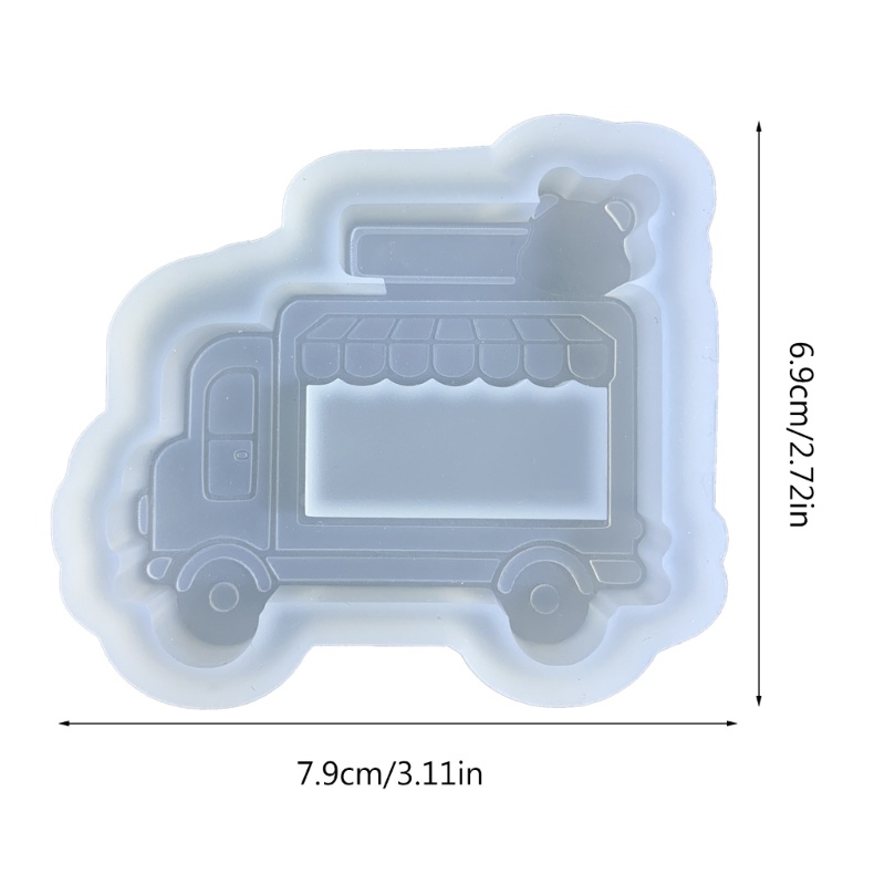 Siy Bear Keranjang Makanan Penutup Ornamen Cetakan Perhiasan Liontin Gantungan Kunci DIY Untuk Dekorasi Gantungan Kunci