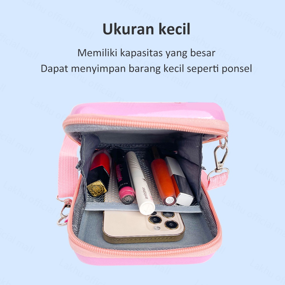 Lakhu Tas Selempang Anak Sling Bag Hardcase Perempuan Lucu