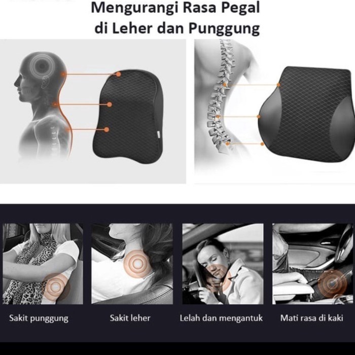 ERGO HEAD REST / BANTAL LEHER BERKENDARA ORIGINAL 2B