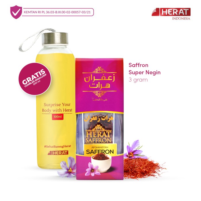 

[Ready Stock]-Cod/ Saffron Super Negin 3 Gram Grade A Herat Best Quality Safron Afghanist
