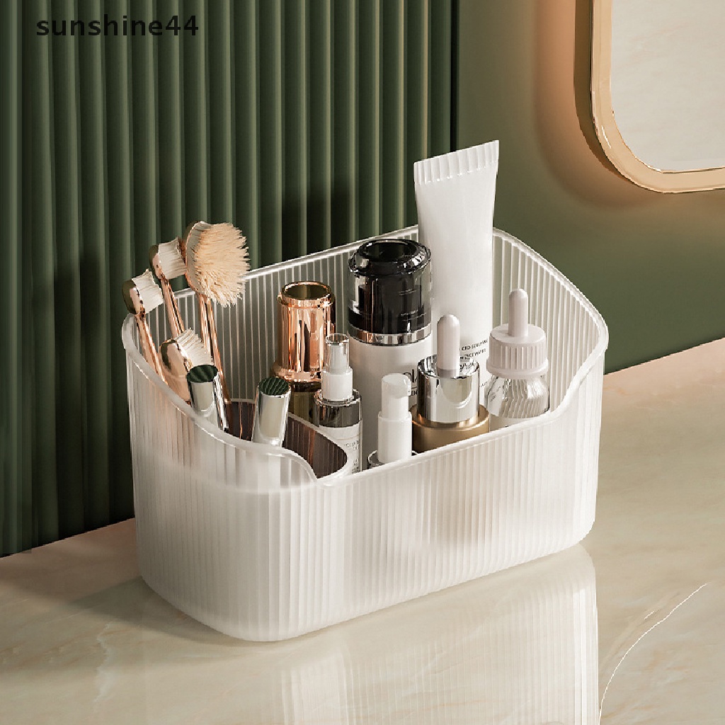 Sunshine Kotak Penyimpanan Kosmetik Desktop Toiletries Cotton Swab Container Organizer Case ID