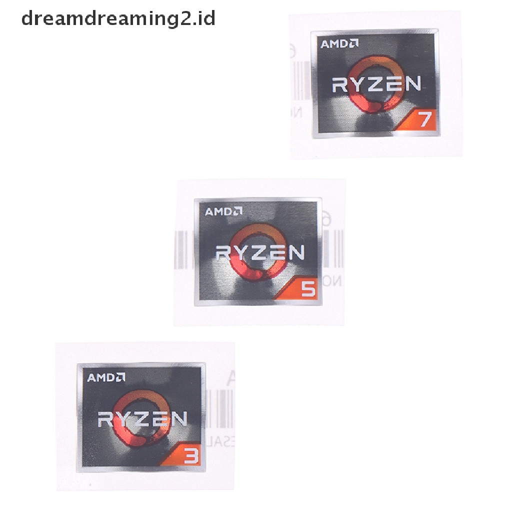 (hot) Amd Processor Series Stiker ATHLON Ryzen R 3 5 7 Logo Label Generasi PRO7//