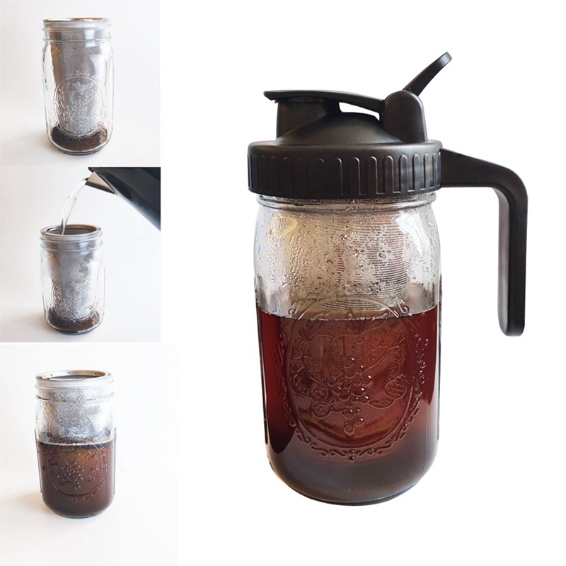 Saringan Cold Brew, Saringan Kopi Cold Brew, Tutup Mason Jar Untuk Saringan Kopi Coffee Cold Brew Maker Untuk Mason Jar 86mm2