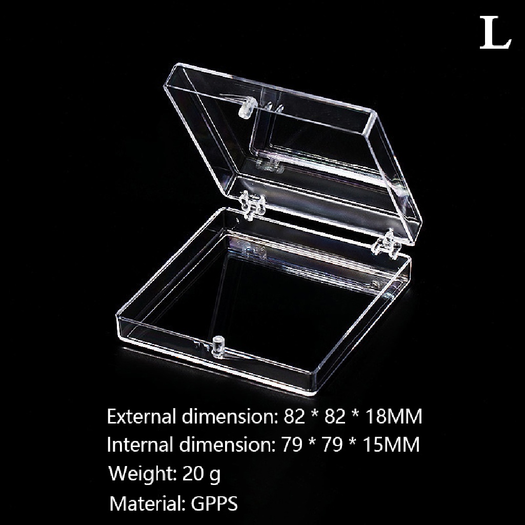 Power Kotak Penyimpanan Transparan Stand Display Organizer Wadah Nail Art Manicure Tool ID