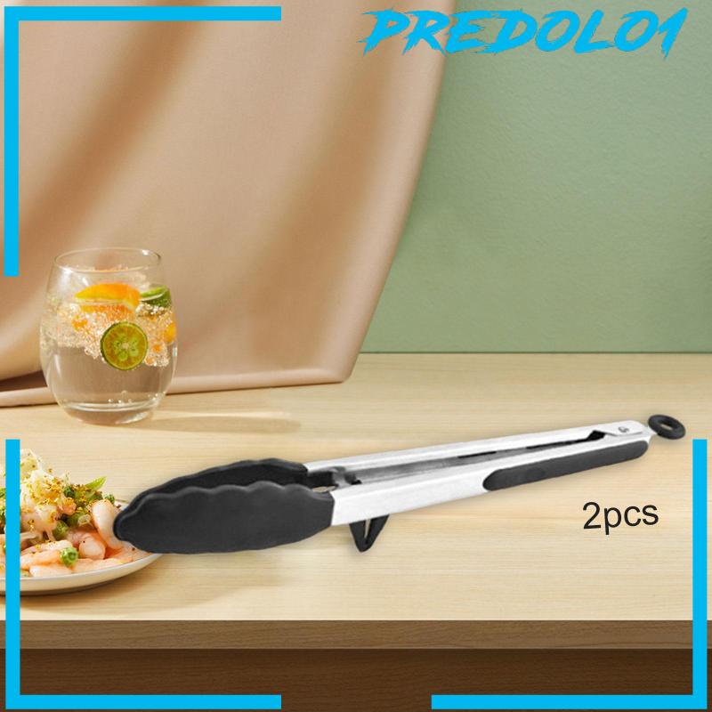 [Predolo1] 2x Penjepit Dapur Multifungsi Tahan Panas Untuk Indoor Barbecue Kitchen