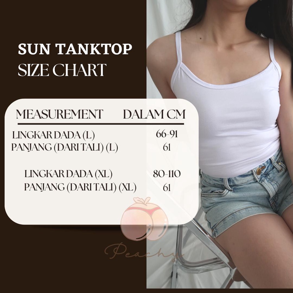 SUN Tanktop by Peachy All Size Big Size