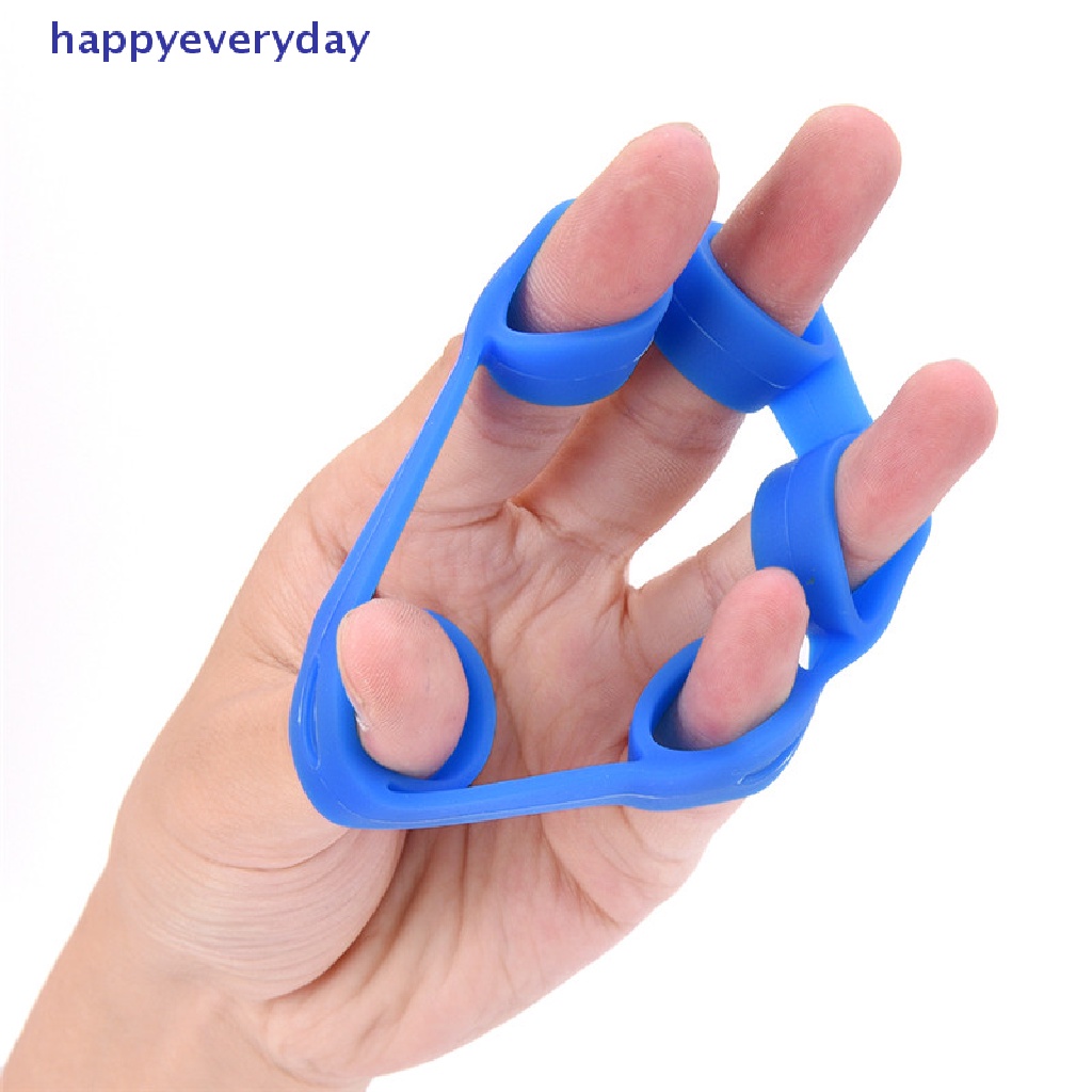 [happy] Tangan Jari Kekuatan Berolahraga Trainer Penguat Grip Resistance Band Tension [ID]