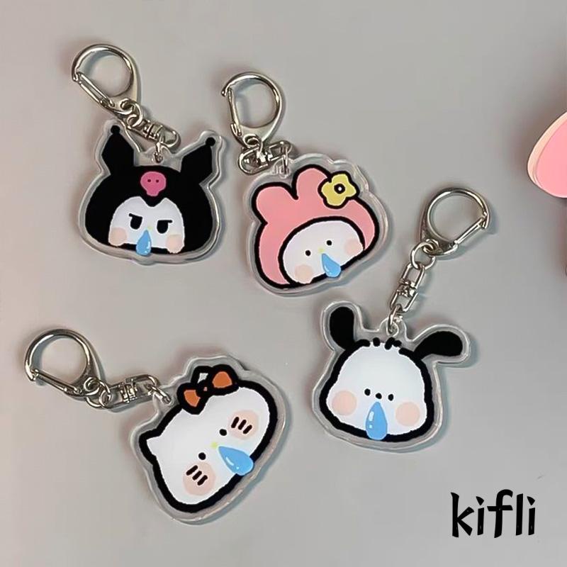 [KD] Kuromi Pochacco Melody Keychain Kitty Aksesoris Liontin Akrilik