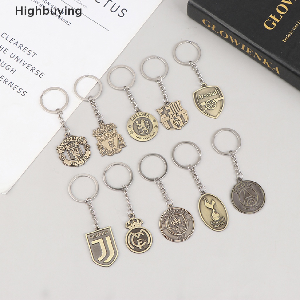 Hbid Gantungan Kunci Bintik Sepak Bola Bahan Baja Mainan Perhiasan Mini KeyChain Glory