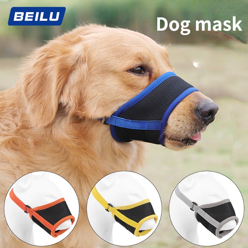 Masker Pet Baru Penutup Mulut Anjing Anti Kulit Kayu Dan Anti Gigit Mesh Bernapas Penutup Mulut Hewan Peliharaan