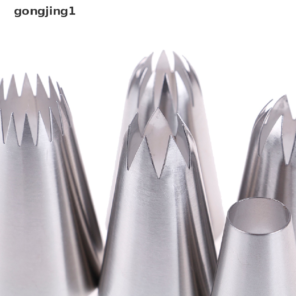 Ggg 5pcs Besar Rusia Icing Piping Pastry Nozzle Tips Alat Dekorag Kue Nozel ID