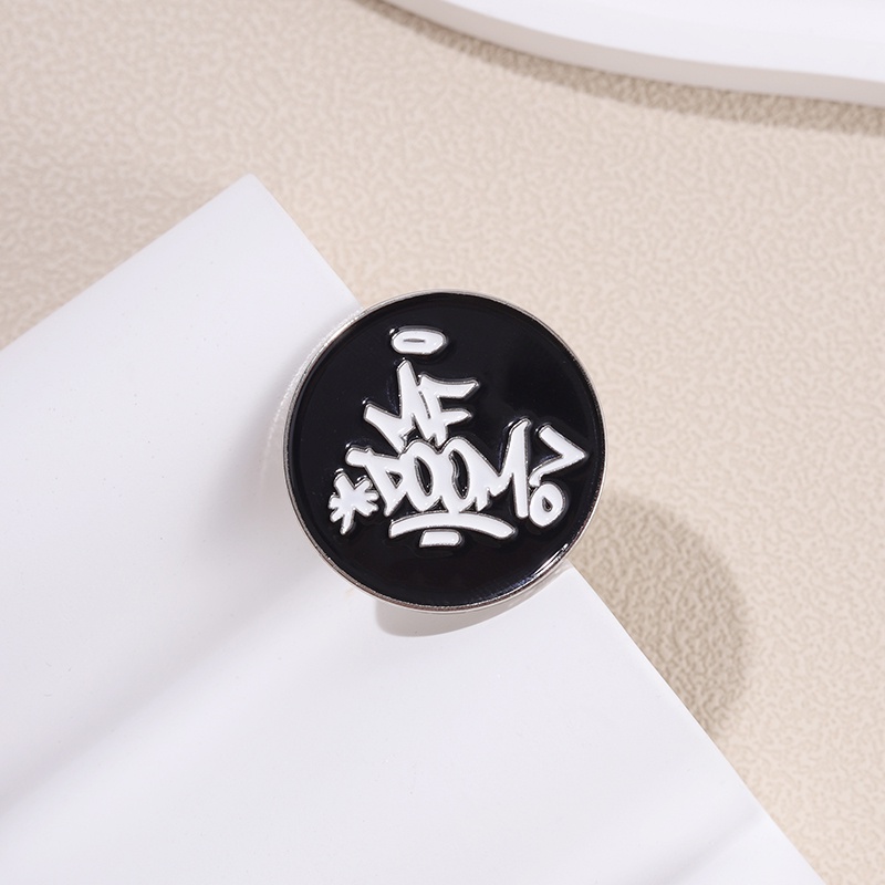 Mf DOOM Bros Hip Hop Musik Badge Hadiah Untuk Teman Kostum Aksesoris