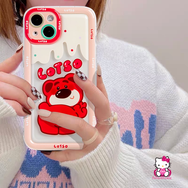 Case Strawberry Bear Manyo Winnie the Pooh Oppo A17K A17 A5s A76 A96 A7 A12 A16K A55 A1K A5 A9 A57 A53 A92 A31 A52 A12E A15 A95 A77s A74 A16s A16 A3s A54 A15s A77 A16E Airbag Cover