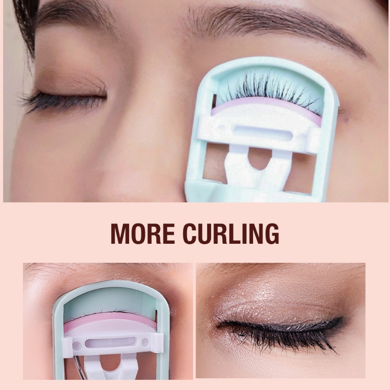 Penjepit Bulu Mata Wide Angle Partial Lash Aplikator Segmented Curling Lasting Push Type Portable Pinset Bulu Mata Alat Makeup