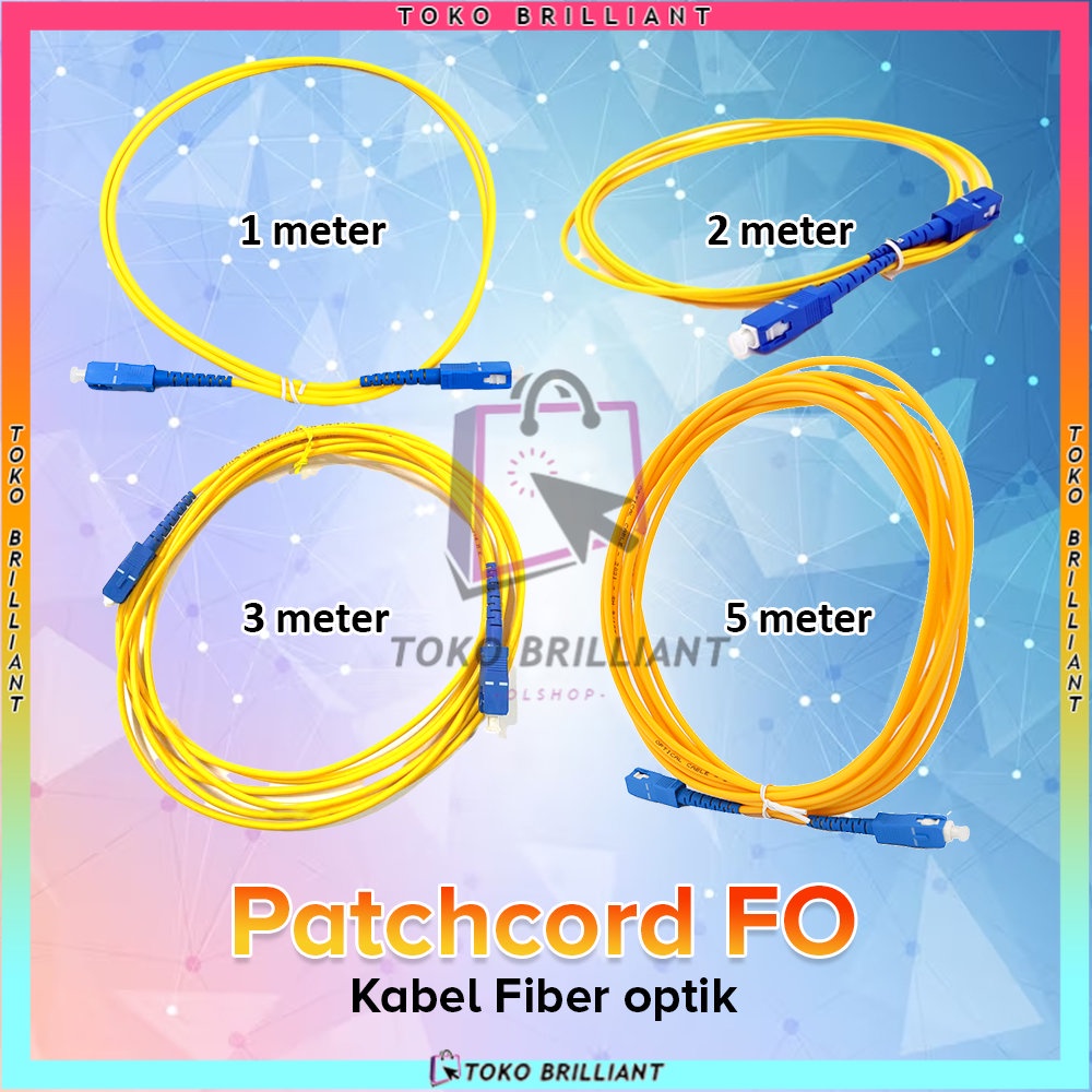 1M,2M,3M,5M Patchord SC to SC kabel cable fo ftth  SC - SC -1PCS