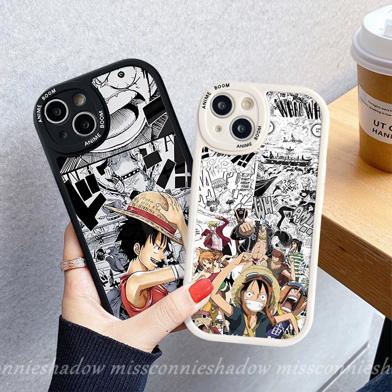 Redmi 12C A1 9T 9A 910a 10 10C 9C NFC K40s Note 9s 10Pro 10 9 8Pro 10s 8 9Pro 11s 11 11Pro+Mi 11T 12 11 Lite Poco M3 F4 X3 NFC Pro Trendy Anime One Piece Lucu Casing Tpu Luffy Soft