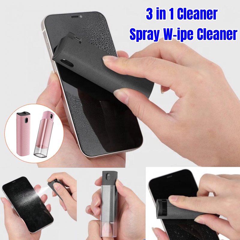 Alat Pembersih 3in1 Spray W-ipe Cleaner Finger Print Screen Cleaner