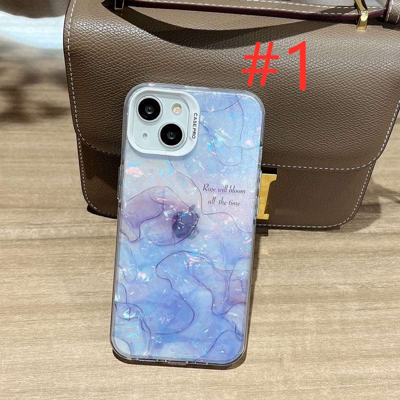 So Nice！Shine Line Shell Pattern Soft Case HP iP iPhone 12 13 14 Pro Max 11 FTD Good Casing Apple