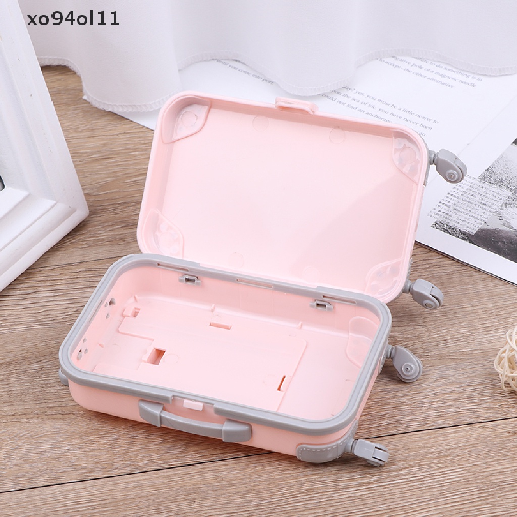 Xo Aksesoris Boneka Kereta Travel Plastik Mini Koper Plastik Luggage OL