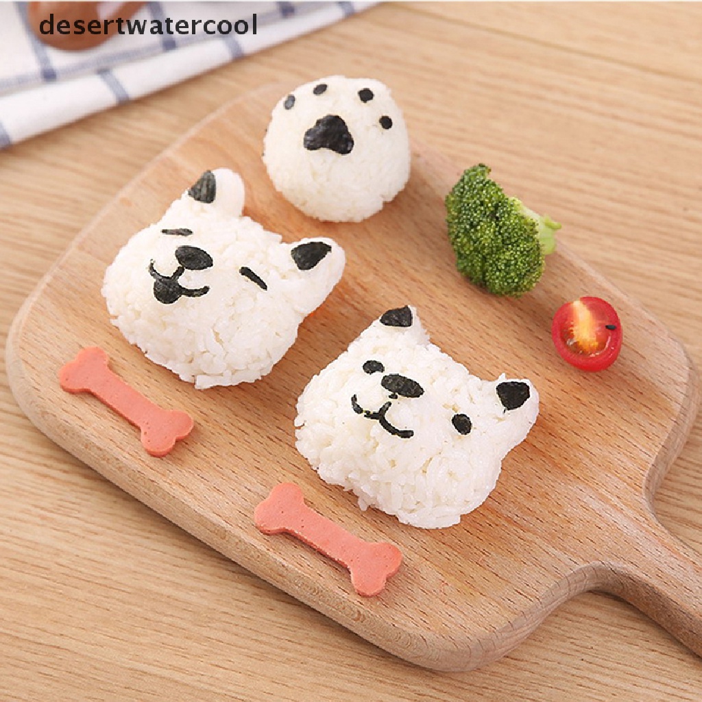 Deid 1Set Cetakan Sushi Kartun Nasi Embos Bento Dekorasi Onigiri Maker Molds Martijn