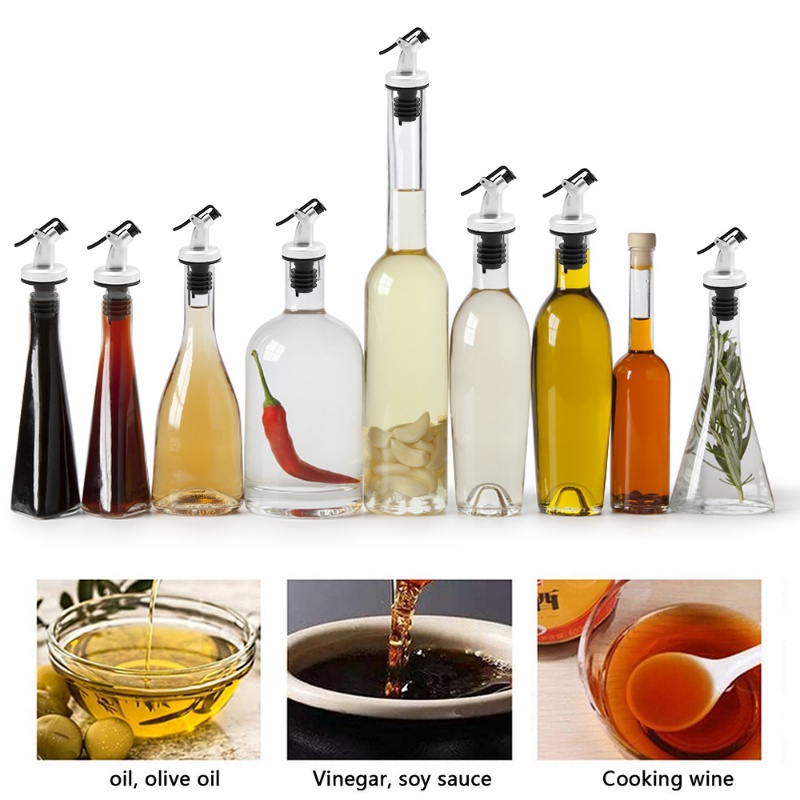 3gaya Tutup Stopper Botol Minyak Anti Bocor Food grade/Wine Vinegar Dispenser Sealing Nozzle Aksesoris Dapur