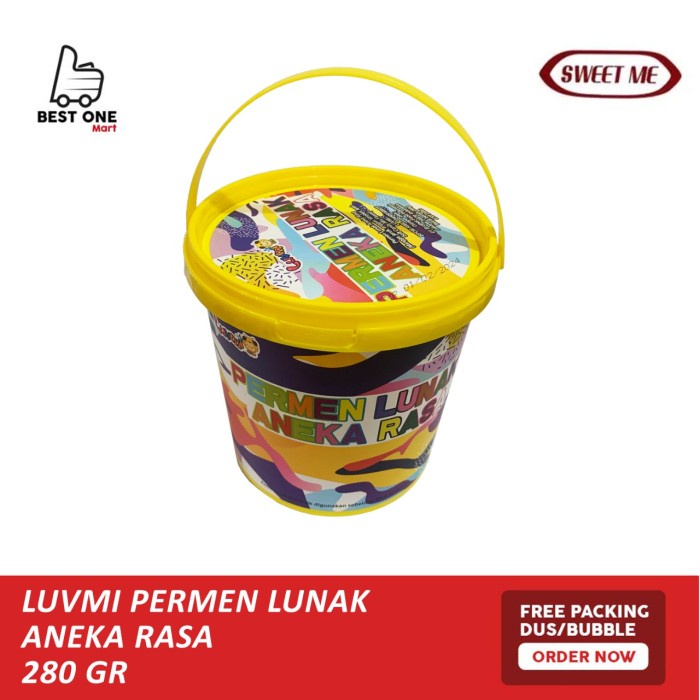 

Permen Lunak Aneka Buah / Permen Lunak Aneka Rasa Toples 280grm