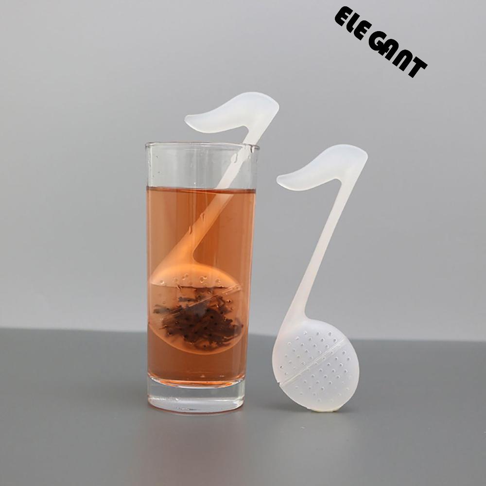 [Elegan] Tea Infuser Creative Clear Untuk Longgar Bentuk Catatan Teh Dapur Gadget Brew Alat Teh Saringan Teh