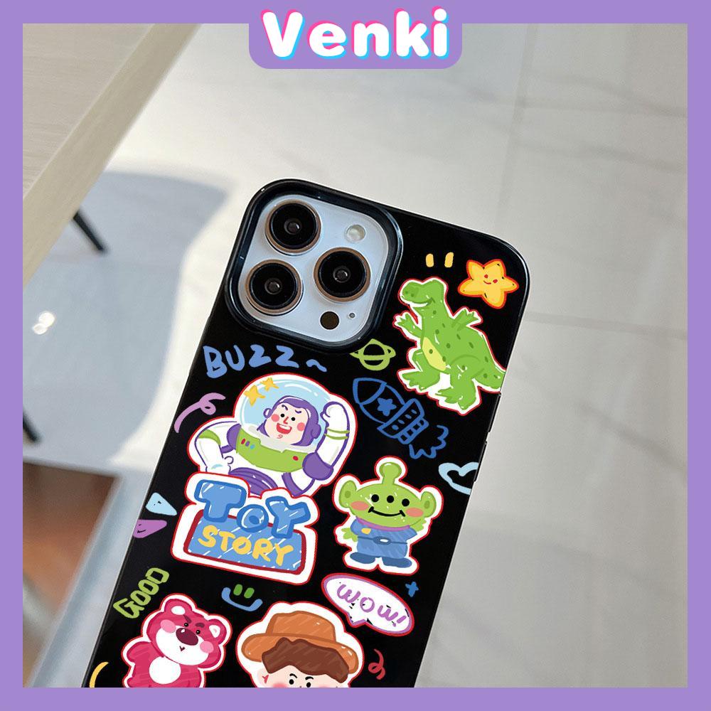 Case for iPhone 11 Soft TPU Glossy Black Candy Case Cute Cartoon Toys Camera Protection Shockproof For iPhone 14 13 12 11 Pro Max 7 8 Plus X XR