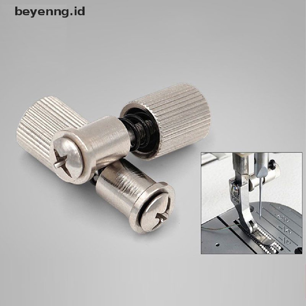 Beyen 1/4pcs Presser Foot Quick Change Screw Device Cocok Industrial Easy Feet Holder ID