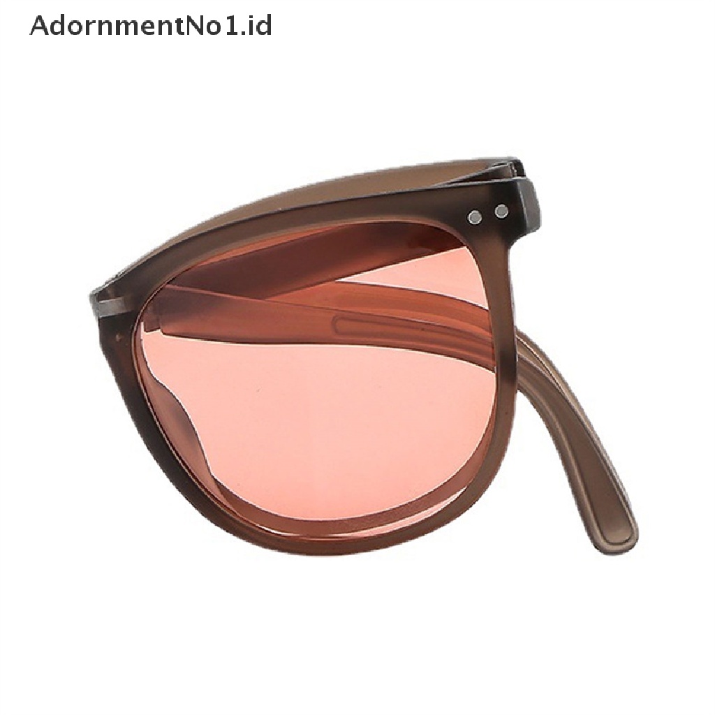 [AdornmentNo1] Kacamata Hitam Lipat Bantalan Udara Perlindungan UV Retro Sunglasses Unisex [ID]