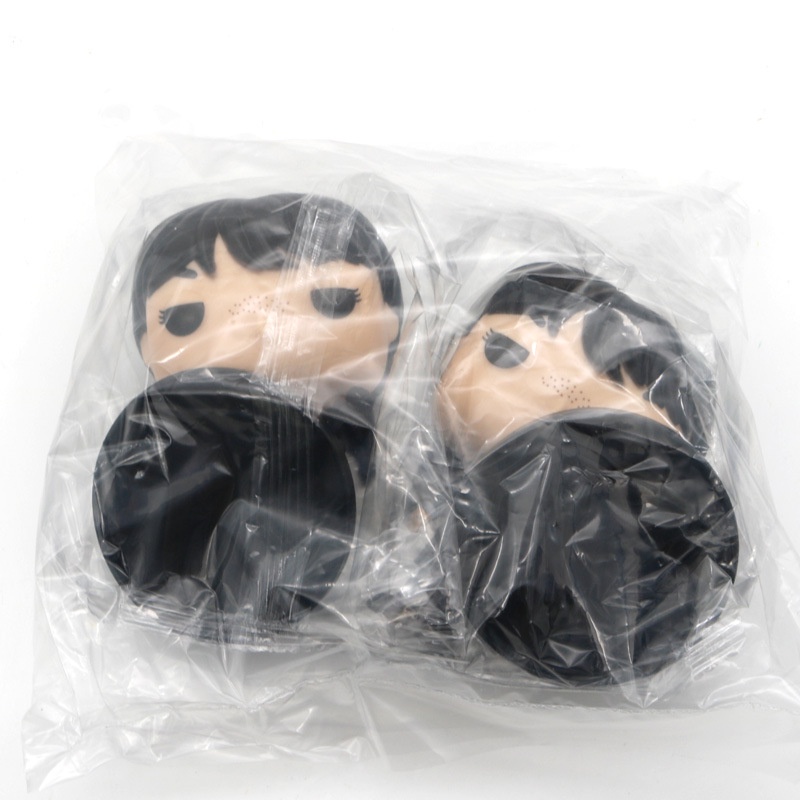 2pcs/set The Addams Family Wednesday Figurine PVC Banyak Peran Model Mainan Boneka Untuk Koleksi Anak