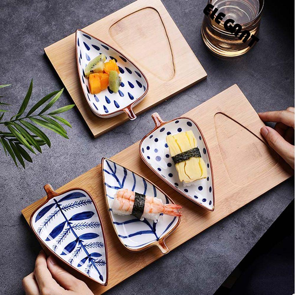 [Elegan] Mangkok Bumbu Bentuk Daun Serbaguna Appetizers Spice Tools Sushi Tray Peralatan Makan Mini Sauce Dish