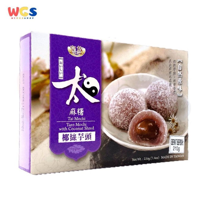 Royal Family Taro Mochi with Coconut Shred 210g