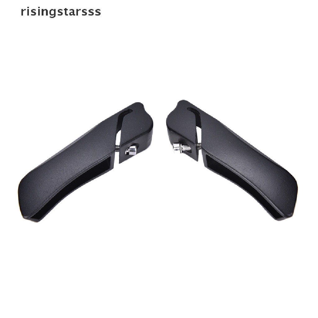 Rsid Span-new 2X Hitam Aluminium alloy Bersepeda Sepeda Sepeda Gunung Stang Bar End Grips Jelly