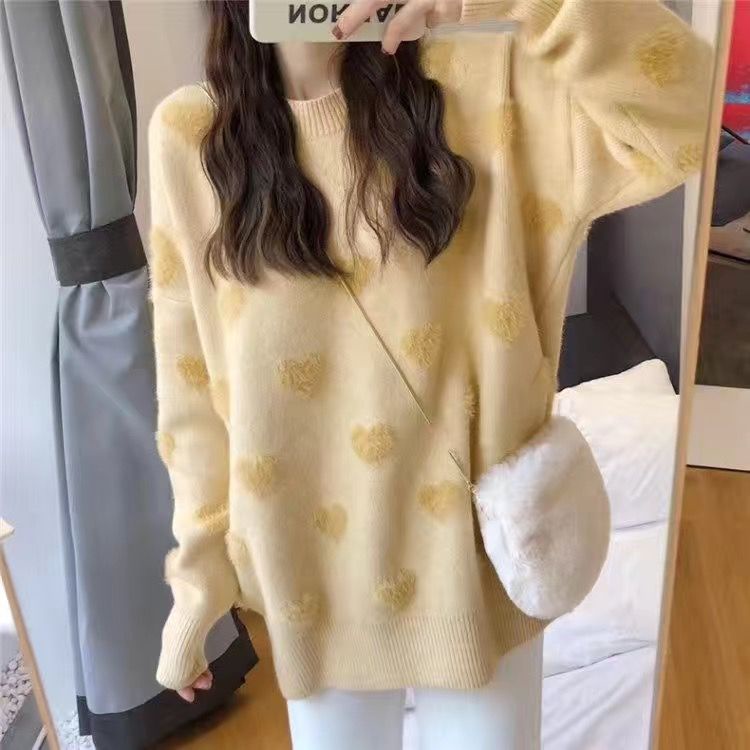 IMPORT LOVELY WINTER AUTUMN WOMAN SWEATER KNIT WOOL BLEND SWITER JAKET WANITA MUSIM DINGIN