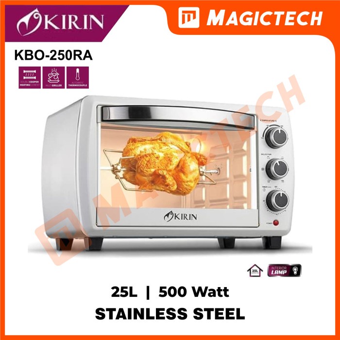 OVEN LISTRIK KIRIN KBO-250RA / KBO250RA 25L 500W