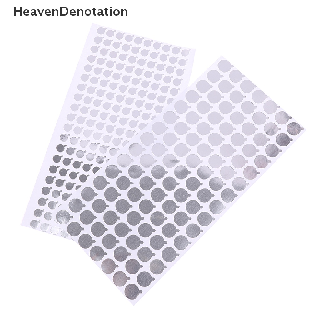 [HeavenDenotation] 2set Stiker Sealing Aluminium Foil Untuk Stiker Perekat Segel Mulut Tabung Lembut HDV