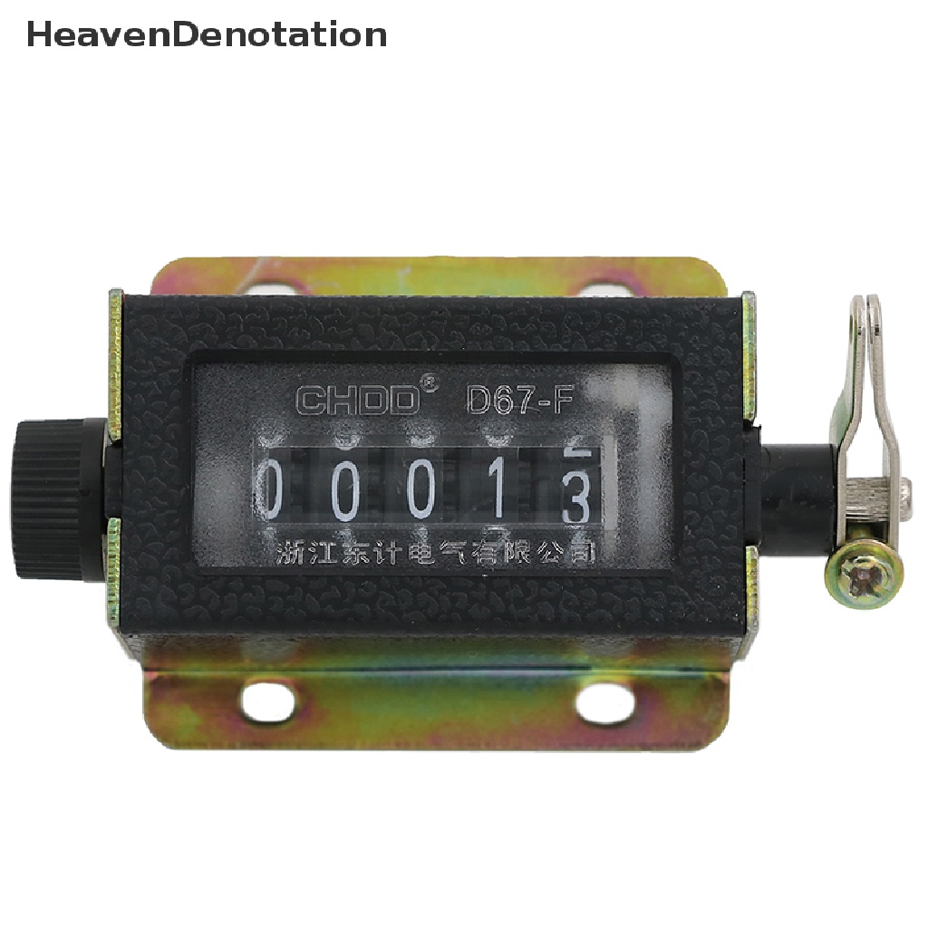 [HeavenDenotation] Counter0~99999 D67-F Mekanik New 5digi Tally Klik Tangan Manual HDV