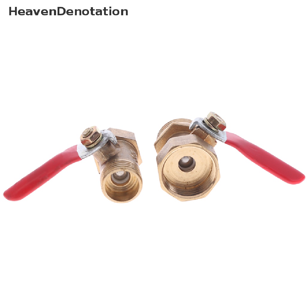 [HeavenDenotation] Ball Valve Kecil Kuningan Sambungan Klep Drat Female/Male 1per8 &quot;1/4 ''3 /8'' 1/2 ''HDV