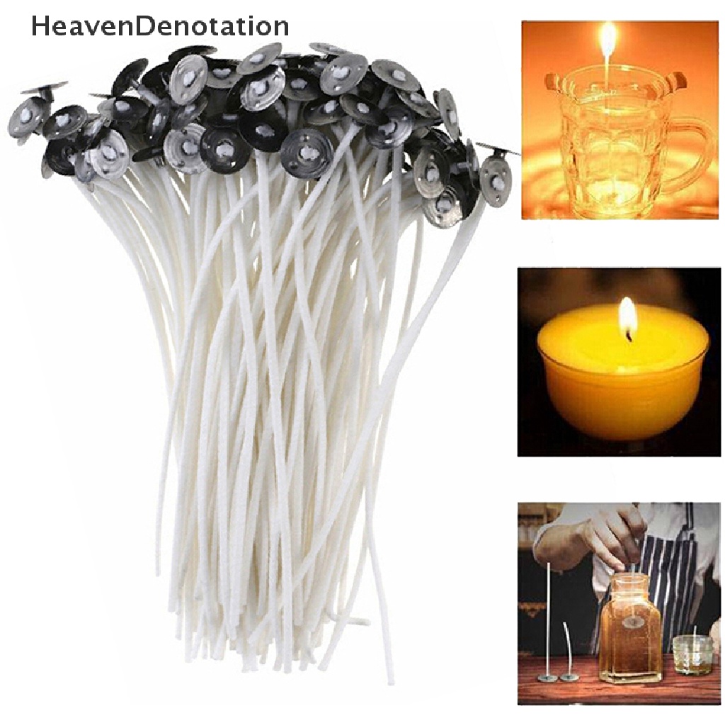 [HeavenDenotation] 100pcs Wicks Cotton Core Wd Wick Dengan Sustainer Untuk Novelt HDV