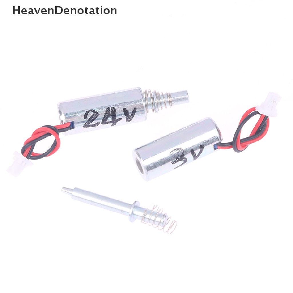 [HeavenDenotation] Dc 3V 5V 6V 9V12V 24V Kecil 8MM Silinder Hisap Inhalasi Solenoid Elektro Stroke 5mm Untuk Kunci Sidik Jari HDV