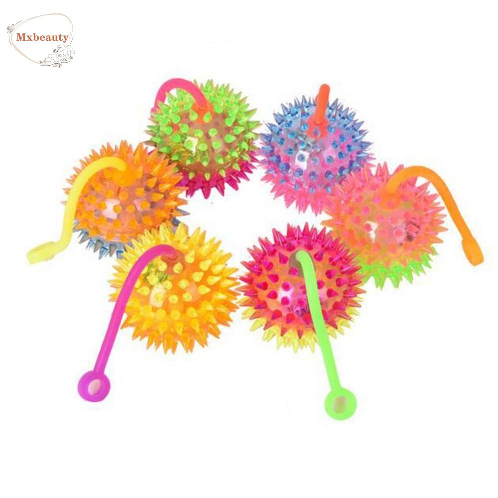 Mxbeauty Bola Rambut Glow Elastis Anak Dewasa Lembut Dekorasi Pesta Bayi Mainan Elastis Glow In The Dark Bola Elastis Luminous Balls Glowing Hair Flash Ball