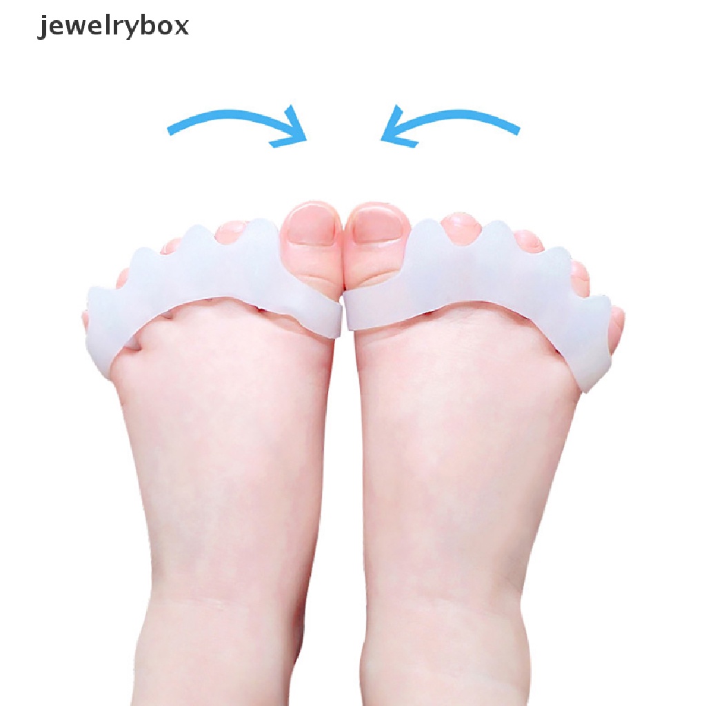 [jewelrybox] 1pasang Silikon Pemisah Jari Kaki Tandu Anak Pelurus Spreader Koreksi Butik