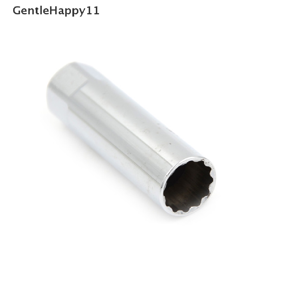 Gentlehappy 14mm 12titik Metal Spark plug socket Instalasi Kunci Pas Alat id