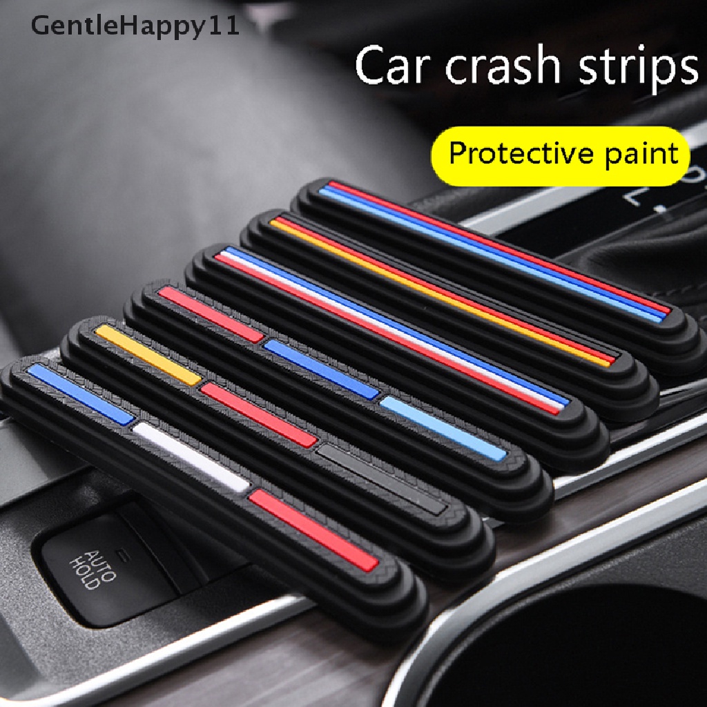 Gentlehappy 4Pcs Strip Anti-Tabrakan Pintu Mobil Pembukaan Anti-Tabrakan Stiker Anti Gores Spion Pelindung Strip Anti Gores Perlindungan Strip id