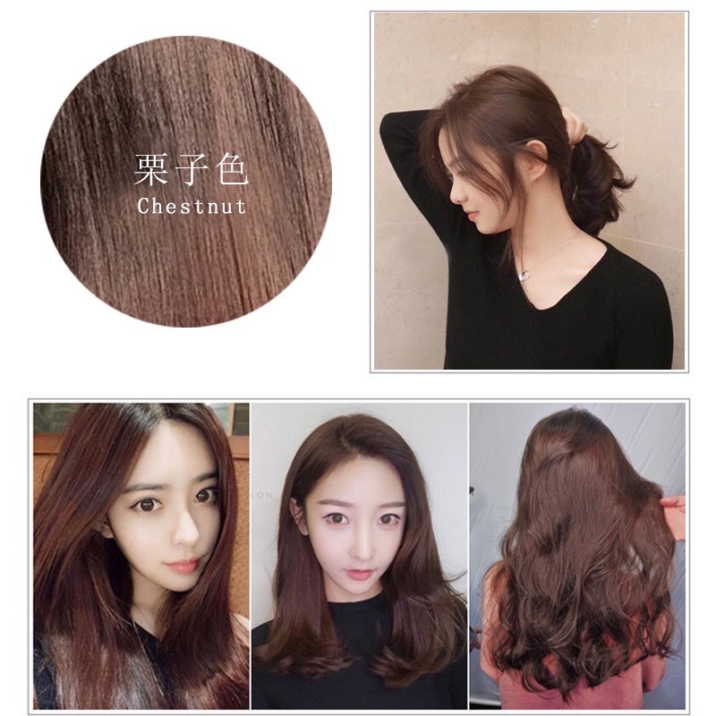 Shampoo Pewarna Rambut/Shampoo Semir Rambut Penutup uban Herbal/Shampoo Warna ZEN ZHI RAN MEI Original 500ml Hair Color(Bisa Menutupi uban)Hair Dye Black/Brown