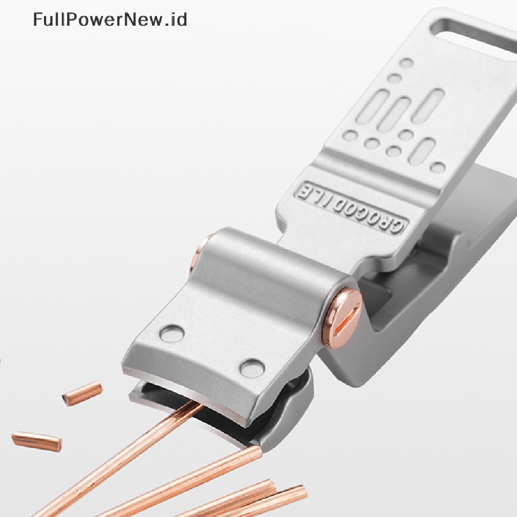 Power Gunting Kuku Rahang Lebar Berbentuk Buaya Bahan Stainless Steel Manicure Cutter ID