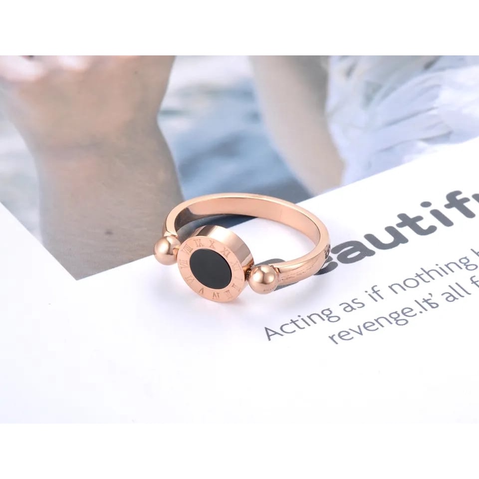 GROSIR Cincin bvl putar titanium stainless steel 316L import berkualitas bisa bayar ditempat COD