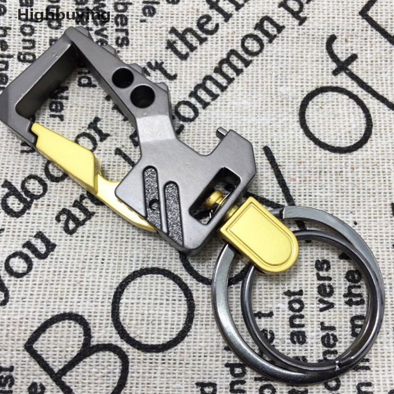 Hbid Fashion al Gantungan Kunci Mobil Pria Dengan Pembuka Botol Portable Metal Beer Bottle Opener Pocket Keychain Holder Tool Glory