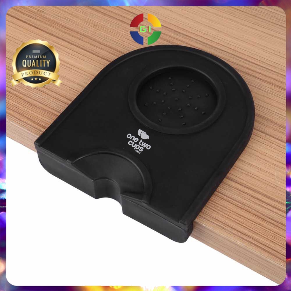 Silicone Holder Mat Tamper Kopi Espresso Barista Black